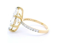 18 karaat geelgouden ring met 4,66 crt diamant - afbeelding 7 van  8