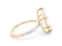 18 karaat geelgouden ring met 4,66 crt diamant - afbeelding 8 van  8