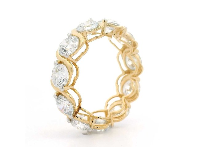 18 karaat geelgouden ring met 5,14 crt. diamant - afbeelding 10 van  11