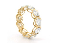 18 karaat geelgouden ring met 5,14 crt. diamant