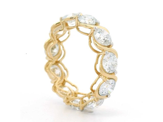 18 karaat geelgouden ring met 5,14 crt. diamant - afbeelding 6 van  11