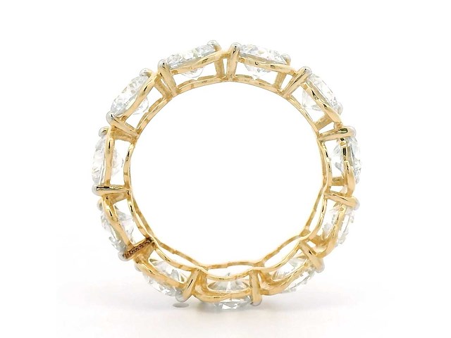 18 karaat geelgouden ring met 5,14 crt. diamant - afbeelding 8 van  11