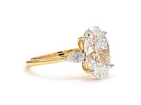 18 karaat geelgouden ring met 5,42 ct. diamant - afbeelding 4 van  8