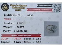 18 karaat geelgouden ring met 5,62 ct. diamant - afbeelding 3 van  7