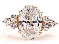 18 karaat geelgouden ring met 5,62 ct. diamant - afbeelding 4 van  7