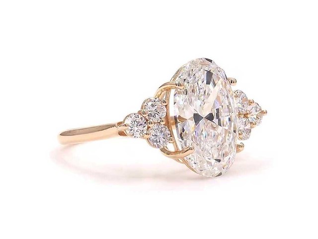 18 karaat geelgouden ring met 5,62 ct. diamant - afbeelding 5 van  7