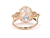 18 karaat geelgouden ring met 5,62 ct. diamant - afbeelding 6 van  7