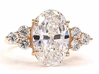 18 karaat geelgouden ring met 5,62 ct. diamant