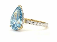 18 karaat geelgouden ring met 5,81 ct. diamant - afbeelding 6 van  11