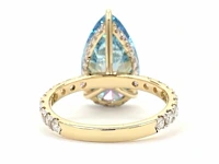 18 karaat geelgouden ring met 5,81 ct. diamant - afbeelding 7 van  11