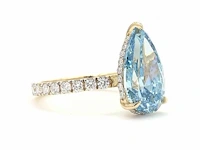 18 karaat geelgouden ring met 5,81 ct. diamant - afbeelding 8 van  11