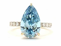 18 karaat geelgouden ring met 5,81 ct. diamant - afbeelding 11 van  11