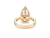 18 karaat geelgouden ring met 5,81 ct. diamant - afbeelding 9 van  9