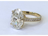 18 karaat geelgouden ring met 5,90 crt. diamant - afbeelding 3 van  8