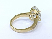 18 karaat geelgouden ring met 5,90 crt. diamant - afbeelding 5 van  8