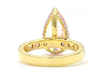18 karaat geelgouden ring met 6,01 ct. diamant - afbeelding 6 van  8