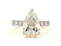 18 karaat geelgouden ring met 6,07 ct. diamant - afbeelding 4 van  5