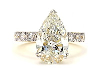 18 karaat geelgouden ring met 6,07 ct. diamant - afbeelding 5 van  5