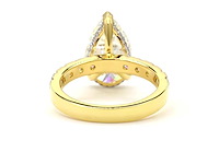 18 karaat geelgouden ring met 6,07 ct. diamant - afbeelding 5 van  7