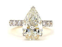 18 karaat geelgouden ring met 6,07 ct. diamant - afbeelding 7 van  7