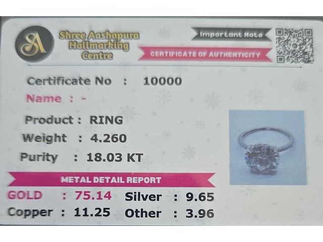 18 karaat geelgouden ring met 7,02 ct. diamant - afbeelding 5 van  9