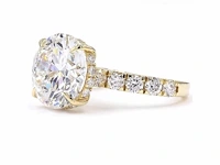 18 karaat geelgouden ring met 7,02 ct. diamant - afbeelding 3 van  9