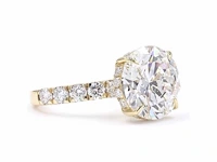 18 karaat geelgouden ring met 7,02 ct. diamant - afbeelding 9 van  9