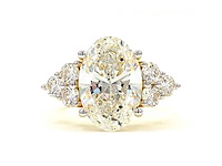 18 karaat geelgouden ring met 7,06 ct. diamant - afbeelding 4 van  4