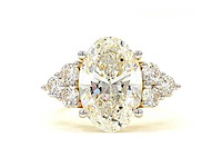 18 karaat geelgouden ring met 7,06 ct. diamant - afbeelding 6 van  8