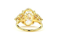 18 karaat geelgouden ring met 7,06 ct. diamant - afbeelding 7 van  8