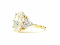 18 karaat geelgouden ring met 7,06 ct. diamant - afbeelding 3 van  8