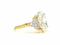 18 karaat geelgouden ring met 7,06 ct. diamant - afbeelding 5 van  8
