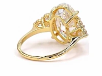 18 karaat geelgouden ring met 8,00 ct. diamant - afbeelding 2 van  12