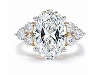 18 karaat geelgouden ring met 8,00 ct. diamant