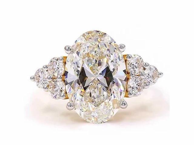 18 karaat geelgouden ring met 8,00 ct. diamant - afbeelding 6 van  12