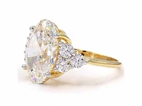 18 karaat geelgouden ring met 8,00 ct. diamant - afbeelding 8 van  12