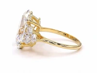 18 karaat geelgouden ring met 8,00 ct. diamant - afbeelding 9 van  12