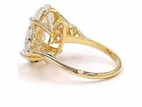 18 karaat geelgouden ring met 8,00 ct. diamant - afbeelding 11 van  12