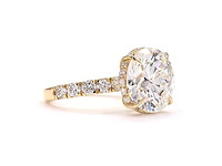 18 karaat geelgouden ring met 8,02 ct. diamant - afbeelding 4 van  7
