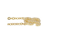 18 karaat goud collier letter hanger b - afbeelding 4 van  6
