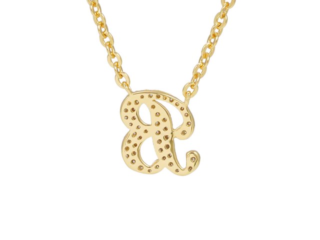 18 karaat goud collier letter hanger b - afbeelding 5 van  6