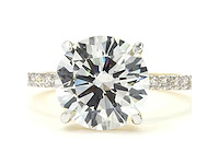 18 karaat gouden rint met 4,88 crt diamant - afbeelding 3 van  7