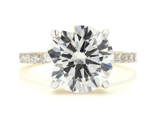 18 karaat gouden rint met 4,88 crt diamant - afbeelding 5 van  7