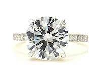 18 karaat gouden rint met 4,88 crt diamant - afbeelding 6 van  7