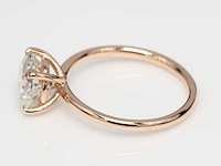 18 karaat roségouden ring met 3,00 crt. diamant - afbeelding 6 van  7