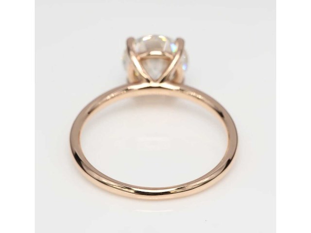 18 karaat roségouden ring met 3,00 crt. diamant - afbeelding 7 van  7