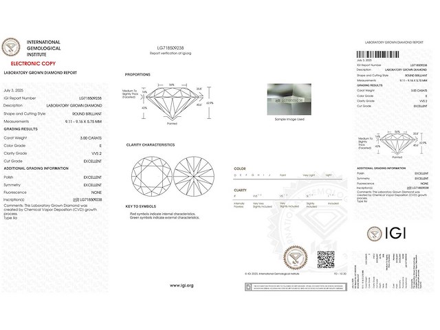 18 karaat roségouden ring met 3,00 crt. diamant - afbeelding 2 van  7