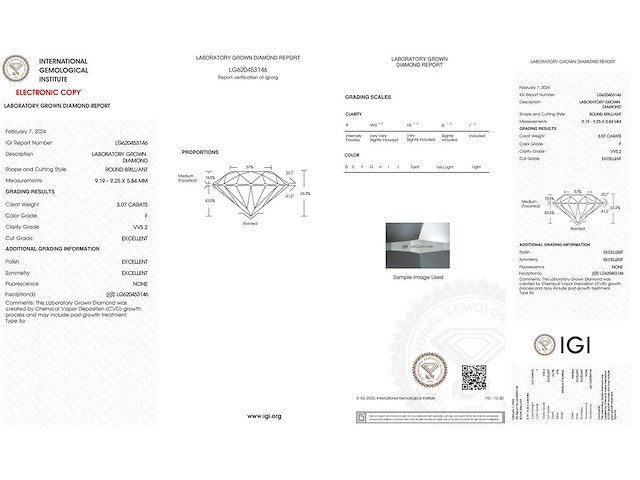 18 karaat roségouden ring met 3,07 ct. diamant - afbeelding 2 van  9