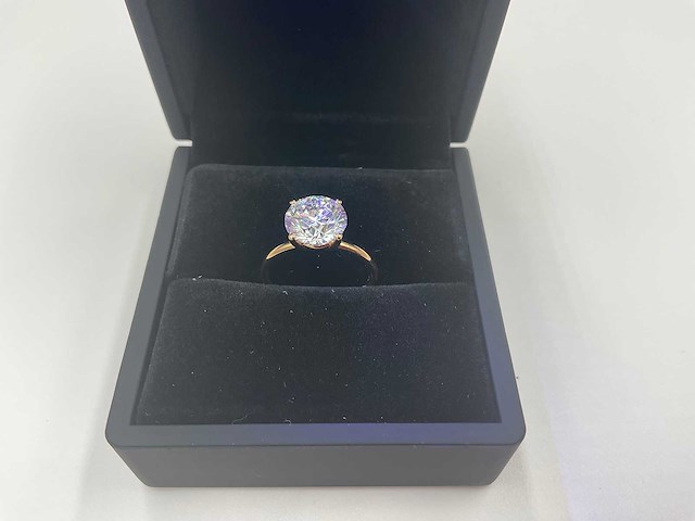 18 karaat roségouden ring met 3,07 ct. diamant - afbeelding 1 van  9