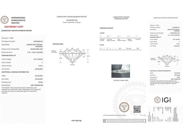 18 karaat roségouden ring met 3,07 ct. diamant - afbeelding 2 van  9